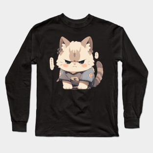 Angry little cat Long Sleeve T-Shirt